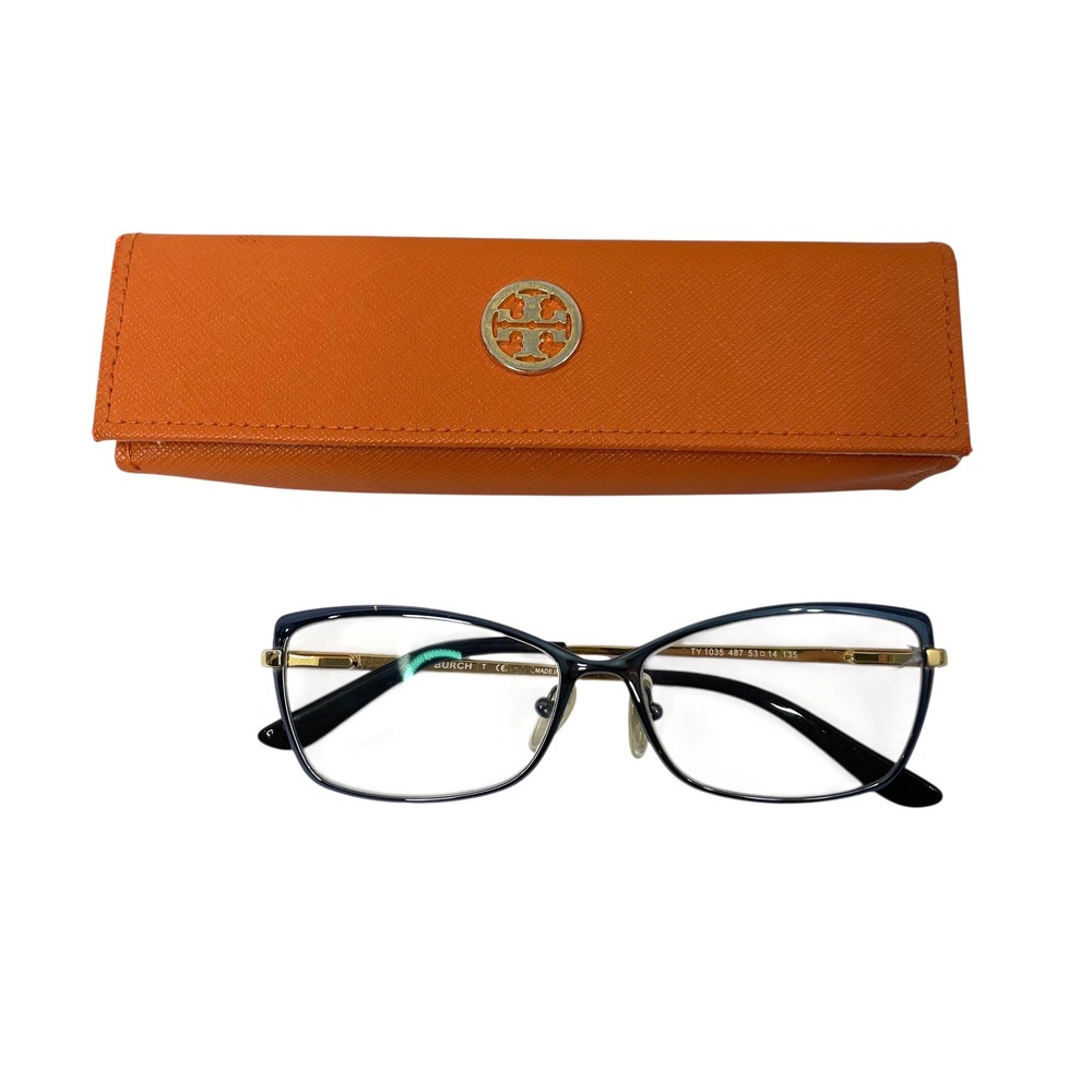 Tory Burch TY1035 soft‎ rectangular cat eye prescription eyeglasses with case